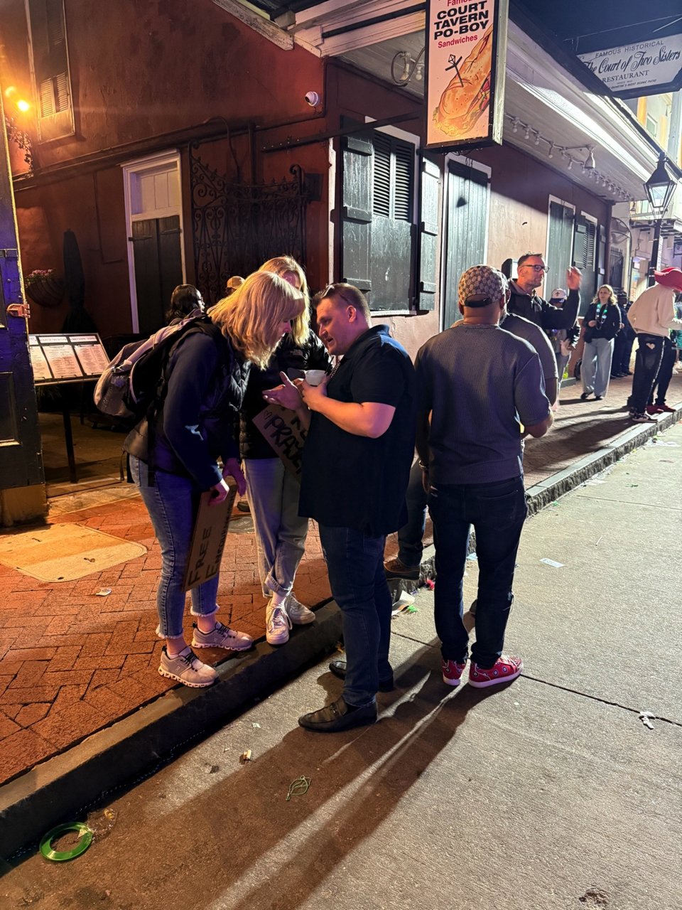 Night outreach conversation